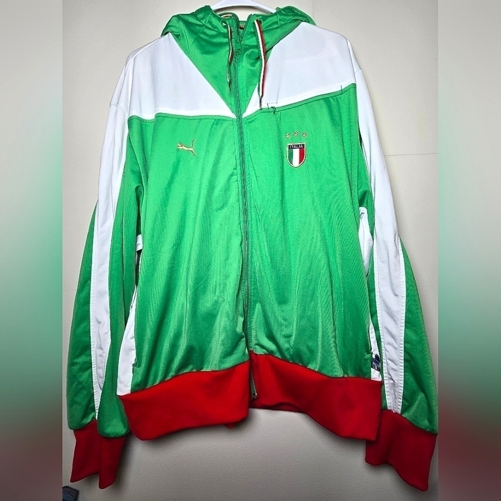 Men's‎ Y2K Puma Italy Soccer Training Jacket, Size XXL